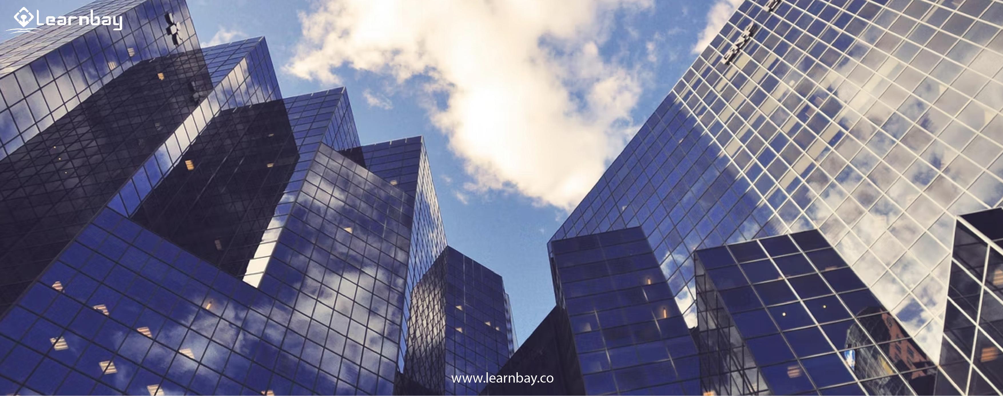 A banner image shows stacks of high-raised office buildings of machine learning companies.