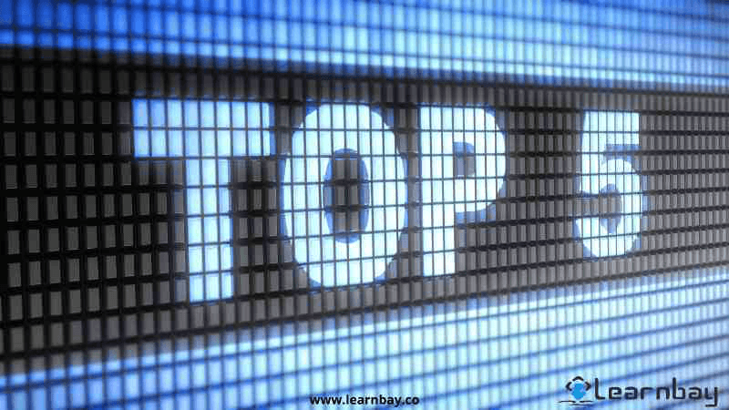 A Banner image consists of the text, 'Top 5' in the background.