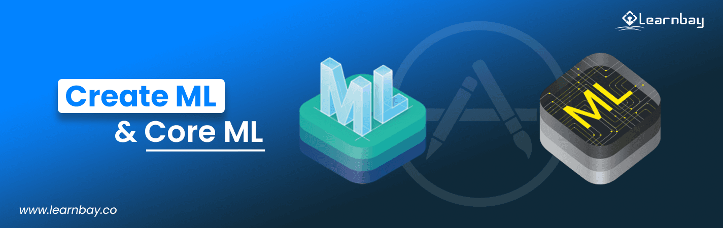 A banner image titled 'Create ML & Core ML'. It also displays the logos of both machine learning model frameworks.
