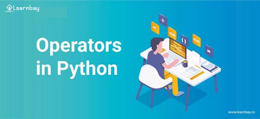 A banner image titled, 'operator in python.'
